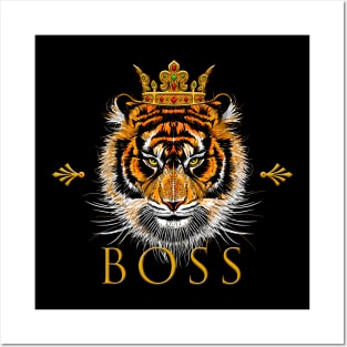 tiger king boss Posters and Art